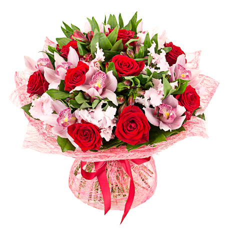Купить букет из орхидей и роз с доставкой по Анапе