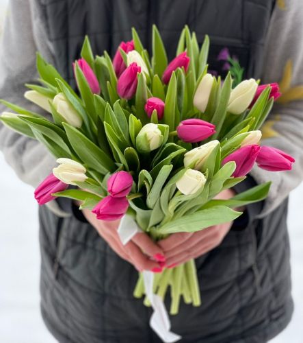 Букет тюльпанов "Хлоя" - купить в интернет-магазине с доставкой по Анапе